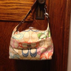 Coach over the shoulder hand bag